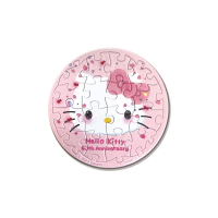 Hello Kitty【50周年】拼圖磁鐵16片-眼中的未來(圓)