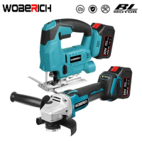 Electric Jigsaw Cordless Jig Saw Variable Speed Brushless Impact Angle Grinder Cutting Machine Polisher for Makita 18V Battery