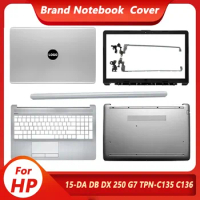 New LCD Back Cover/Front Bezel/Hinges/Palmrest/Bottom Case For HP 15-DA 15-DB 15-DX 250 G7 TPN-C135 Top Cover Silver L20434-001