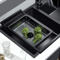 瀝水架 廚房水槽瀝水籃可伸縮置物架盆中盆洗菜池過濾框304不銹鋼