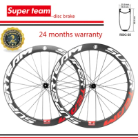 SUPERTEAM Disc Brake Carbon Wheelset UCI APPROVED 50mm Carbon Rim 700C Clincher Disc Brake