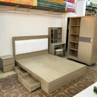 [Freeship HCM] Giường ngủ bọc nệm 2 hộc kéo MDF CPX-G09