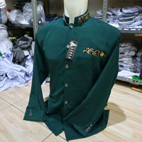 (( ABDULSHOP )) BAJU KOKO/JASKO/JASKOKO BUSANA MUSLIM PRIA TERBARU 2026 WARNA HIAJU BOTOL/HIJAU TUA/