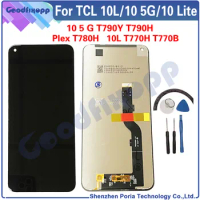 For TCL 10L 10 Lite T770H T770B PLEX T780H 10 5G T790 Mobile Pantalla Glass Sensor LCD Display Touch Screen Digitizer Assembly