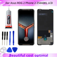 6.59";For Asus ROG 2 Phone 2 ZS660KL LCD Display Touch Screen Digitizer Assembly For ASUS ROG Phone2_I001D LCD With Fingerprint