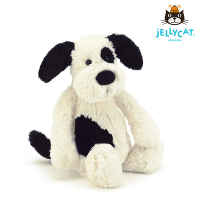 【JELLYCAT】31cm 黑白狗/ 大狗(Bashful Black and Cream Puppy)