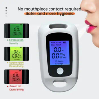 Digital Alcohol Detector USB Rechargeable Breath Alcohol Tester LCD Display Portable Alcohol Tester Professional Grade Accuracy
