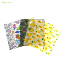 3Pcs/Set Reusable Food Fresh Keeping Cloth Storage Food Grade Beeswax Food Wrap Eco Friendly Kitchen Food Packaging Paper