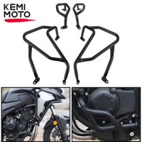KEMiMOTO For HONDA CB400X CB500X 2021-2022 Motorcycle Bumper Engine Guard Crash Bar Frame Protector Bumpers CB 500X Equipments