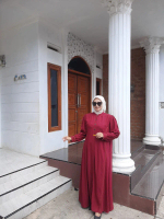 RAISYA189 - Dress Gamis Dewasa Katun Linen Premium Smoke Mewah Zoyya Series