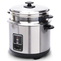6L Stainless Steel Multi Cooker Rice Steamer Household Rice Cooker Thickened External Steel Steamer Rice Cooker
