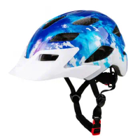 Children Cycling Helmet with Brim Bicycle Helmet Cycling Riding Safety Helmet Skating Riding Safe Kis Bicycle Protective Helmet