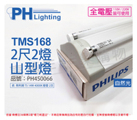 PHILIPS飛利浦 T5 14W 2燈 全電壓 840 冷白光 TMS168 山形日光燈 _ PH450066