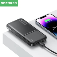 Rocoren 10000mAh Power Bank Portable Charger External Battery 10000 mAh Fast Charging Powerbank For iPhone Xiaomi mi 13 POCO