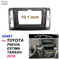 2 Din 10.1 Inch Car Android Radio Installation GPS Mp5 Plastic Fascia Panel Frame for Toyota Previa Estima Tarago LHD 2016+