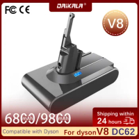 Rechargeable Battery For Dyson V8 Battery 9800mAh 21.6V For Dyson SV10 Battery Absolute Animal Li-ion Handheld Vacuum Cleaner