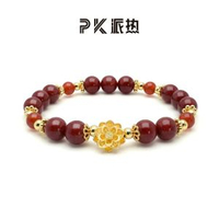 ParasKors派熱 999銀兩世歡好運蓮蓮硃砂手串女款手鍊【送媽媽】