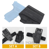 Tactical Kydex Holster For Glock 43 43x Airsoft Pistol Holster Accessory Thigh Drop Leg Glock Holster QLS Hunting Equipment