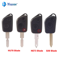YIQIXIN 2 Buttons For Peugeot 106 206 306 205 405 Remote Car Key Shell Case For Citroen Picasso Berlingo C2 C3 Replacement Cover