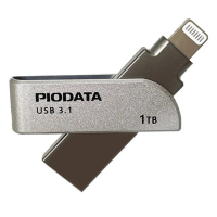 【PIODATA】iXflash Apple MFi認證USB3.1 Lightning / USB 雙向接頭 1TB OTG多媒體隨身碟