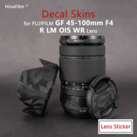 Fuji GF45-100 F4 Lens Premium Decal Skin for FUJIFILM Fujinon GF45-100mm F4 R LM OIS WR Lens Protector Cover Film Wrap Sticker