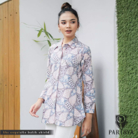Batik Parisya Lyoda B00108, Blouse Batik Wanita Atasan Batik Kerja Blus Batik