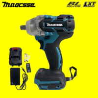 Electric Impact Wrench Rechargeable 1/2 Socket Wrench Cordless Without Battery Suitable for Makita 18V battery DTW285
