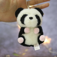 卡通熊貓毛絨玩具小熊貓公仔包包掛件鑰匙扣玩偶節日生日禮物女生