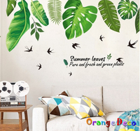 壁貼【橘果設計】熱帶雨林 DIY組合壁貼 牆貼 壁紙 室內設計 裝潢 無痕壁貼 佈置