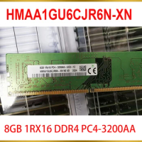 1Pcs 8G 8GB 1RX16 DDR4 PC4-3200AA RAM For SK Hynix Memory HMAA1GU6CJR6N-XN