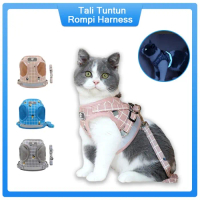 Tali Tuntun Harness Kucing Harness Hewan Anjing Kucing Rompi Dog Leash