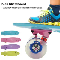 22 Inch Mini Cruiser Skateboard Retro Longboard Skate Board Complete Led Light Flashing Girl Boy Children's Penny Skate Board