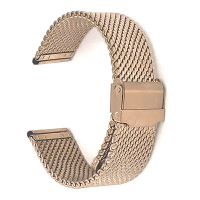 1.0粗網狀米蘭網帶 3mm厚度腕帶錶帶 304不鏽鋼錶帶18mm 20mm 22mm 雙保險扣