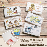 【收納王妃】迪士尼 Disney 復古風 防疫口罩收納盒 口罩盒 置物盒 零錢盒 維尼 史迪奇 米奇 米妮 奇奇蒂蒂