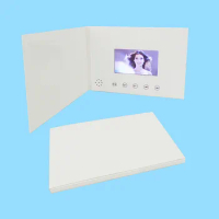 Free Shipping 4.3Inch Mp4 Player Video Brochure Cards for Presentations Digital Advertising Screen Greeting Booklet