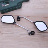 1 Pair Stainless Rearview Mirror Rear View Glass For Xiaomi Mijia M365 Qicycle EF1 Ninebot ES1 Wide Range Angle Adjustment