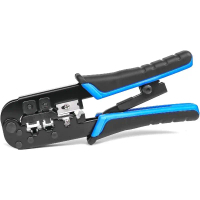 คีมย้ำเครือข่าย, เครื่องตัดสายเคเบิล, สำหรับ RJ11, RJ12, RJ45, 6P6C, 4C, 8P8C ขั้วต่อ, เหมาะสำหรับสา