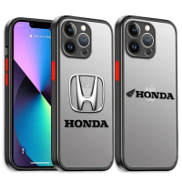 for iPhone 11 Hard 14 Pro Max 13 12 SE 6s Mini X XR 7 Plus XS Matte 8 2020 2022 Motorcycle Sports Brand Hondass Cover Case