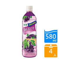 波蜜葡萄汁580MLx4入【愛買】