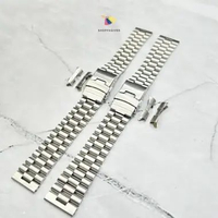 Premium Strap Tali Jam Tangan President Bracelet Rantai Stainless Steel 20mm 22mm Presiden Seiko etc