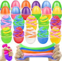 12 Pack Prefilled Easter Galaxy Slime Eggs Easter Slime Egg Fillers Easter Squishies Toys Stress Rel