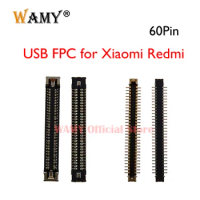 2-5Pcs 60pin USB Charging Dock Port FPC ConnectorFor Xiaomi 9 SE Pro/10 Lite /10T Pro /Mi 11 Ultra /11 Pro /Redmi K30S K30