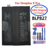 2024 Years High Quality 1+ Original Battery For OnePlus 9 Pro 9Pro BLP827 4500mAh Capacity Cell Phone Batteries Battery + Tools
