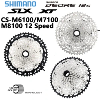 Shimano Deore SLX XT CS M6100/M7100/M8100 Cassette 12Speed K7 42/ 46/50/51T Mountain Bike Sprocket 12V MTB Flywheel