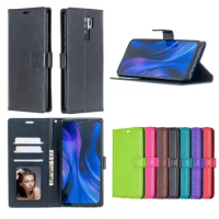 100pcs/lot Crazy Horse Stand Leather PU+TPU Cover Case With Card slot for Xiaomi mi Note 10 Lite Redmi 9 9A NOTE 9S Mi 10 Pro