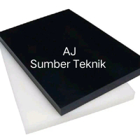 Nylon PE Sheet Tebal 2mm / PE Lembaran Hitam - Putih