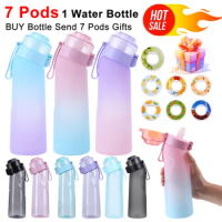 650ml Flavored Water Bottle Scent Up Water Cup Air Flavored Sports Water Bottle With 7 Flavour Pods Air Starter Up Set Water Cup