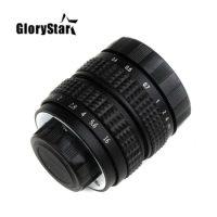 GloryStar 50mm F1.4 CCTV Movie lens + C Mount to Canon EOS M EOS M2 M3 M5 M6 M10 Mirrorless
