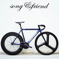 SF RX Track BIke Aluminum Alloy Bike Fixed Gear Bicycle Racing Muscles Frame Half Carbon Front Fork Single Speed Fixie