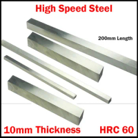 200*12*10mm 200x12x10 200*14*10 200x14x10 10mm Thickness HRC60 HSS Rectangle Metal Boring Bar Fly Cutter Cutting Lathe Tool Bit